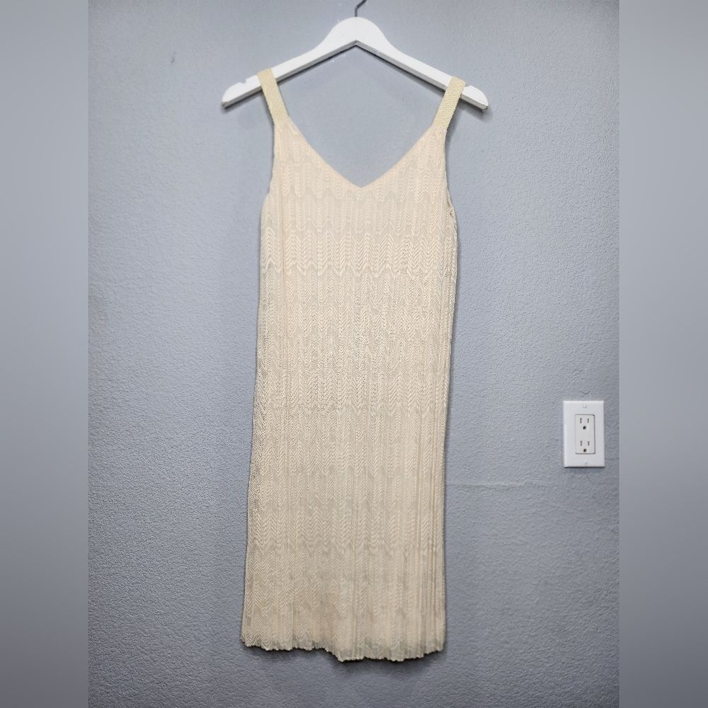 Medow and Rue by Anthropologie cream colored dress